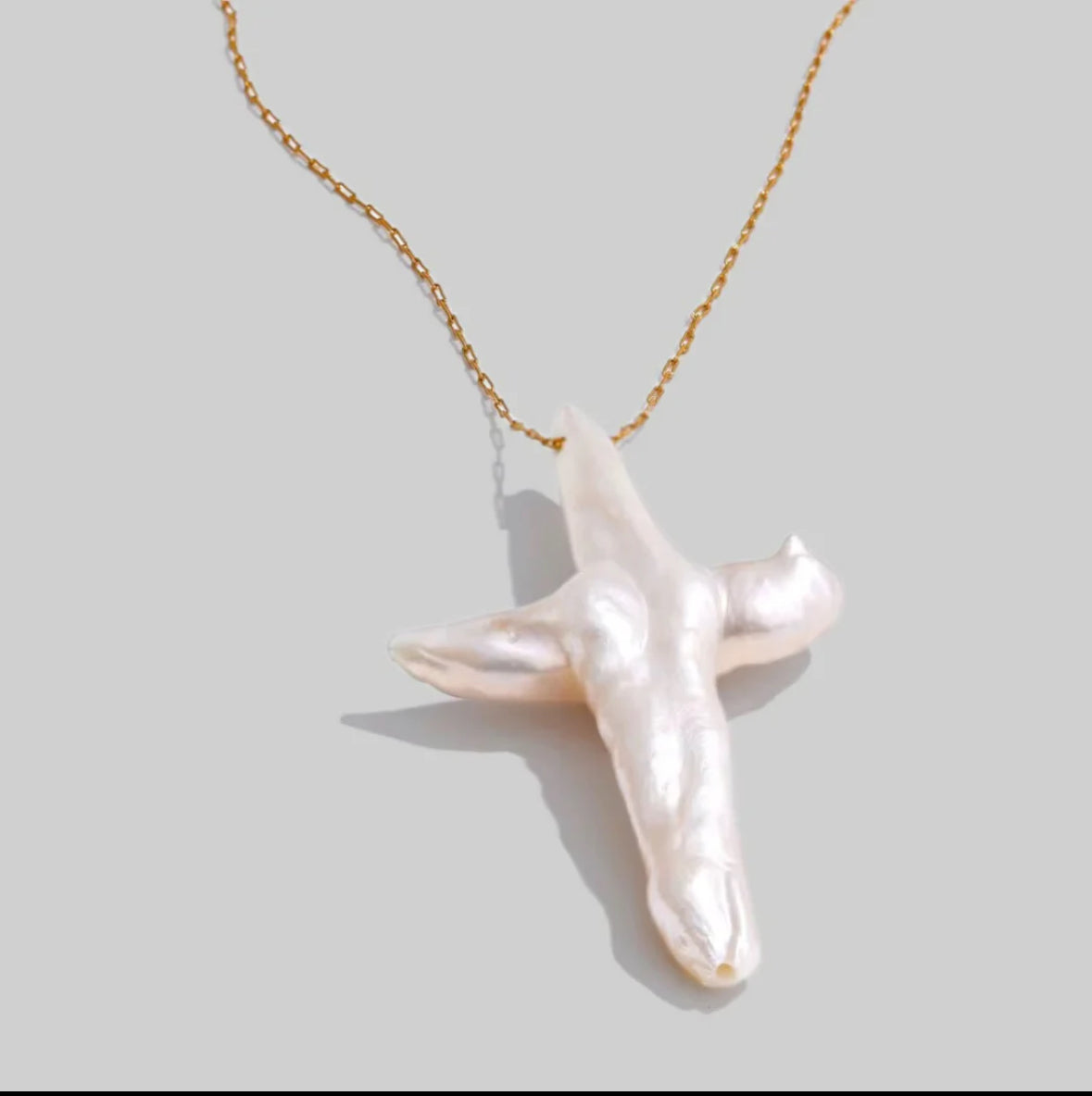 Solshine-Maze freshwater pearl cross