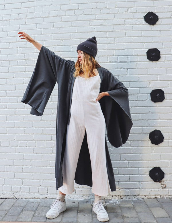 Dawn Robe-Washed Black