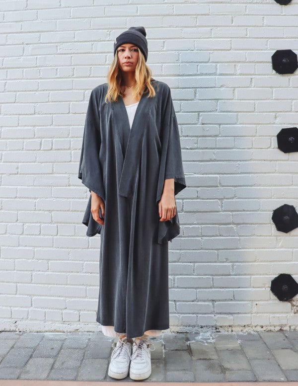 Dawn Robe-Washed Black
