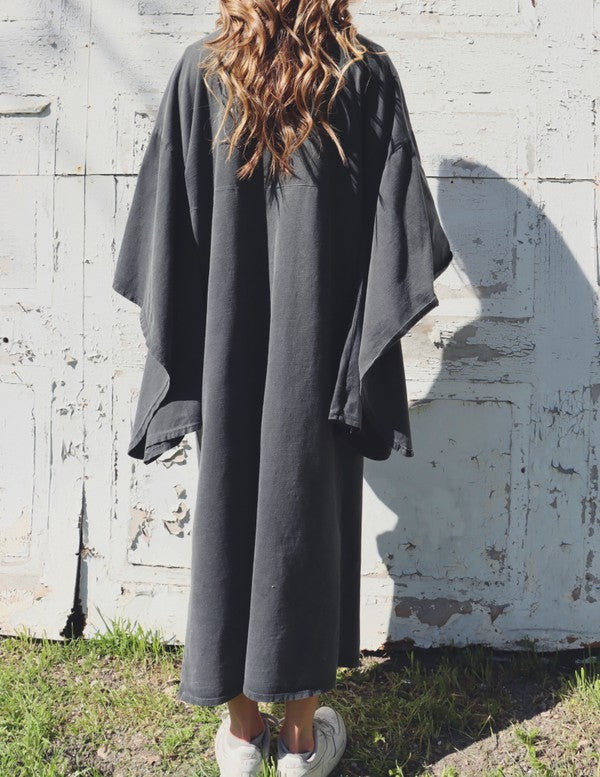 Dawn Robe-Washed Black