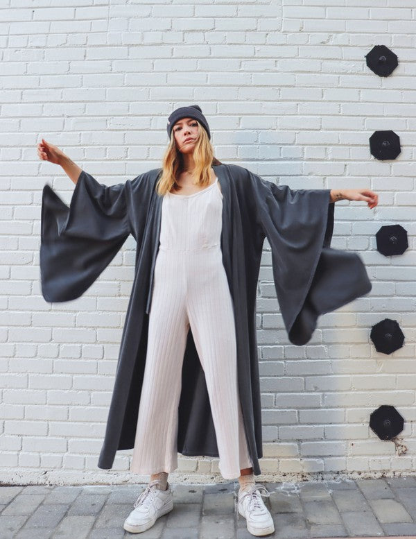 Dawn Robe-Washed Black