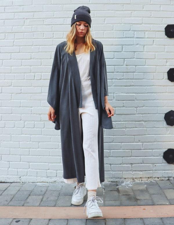 Dawn Robe-Washed Black