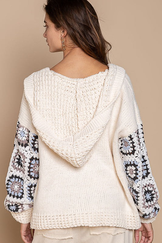 Hand Craft Panel Sleeve Cardigan