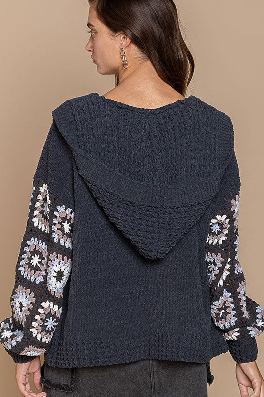 Hand Craft Panel Sleeve Cardigan