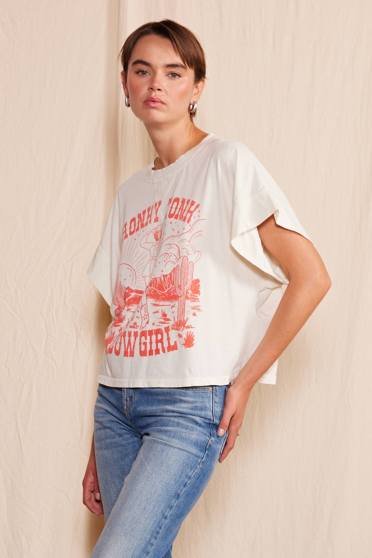 People Of Leisure - "Honky Cowgirl" Crew Neck T-shirt-Pre Order