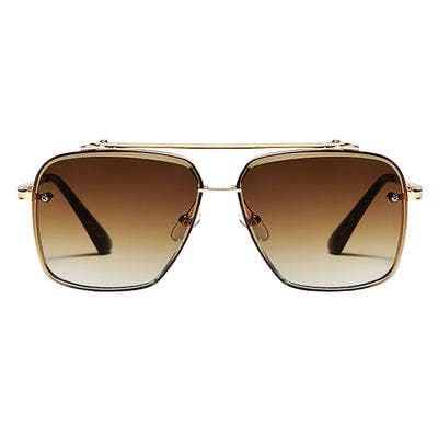 Fifth & Ninth - Memphis Sunglasses: Brown/Gold