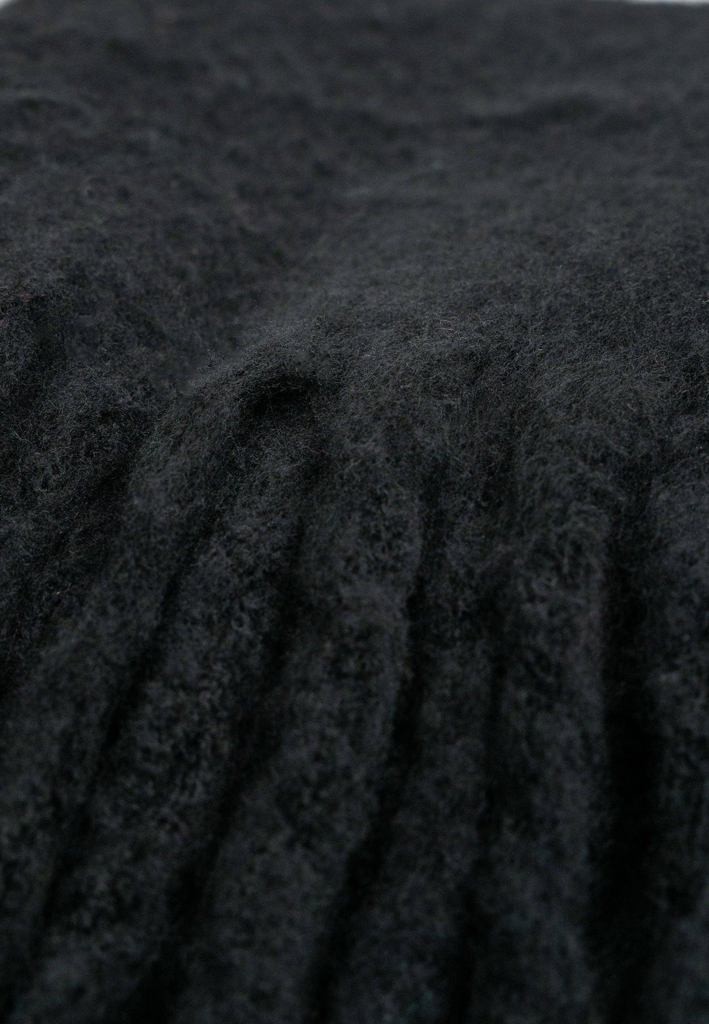 My Accessories London - Women's Oversized Fluffy Chunky Blanket Scarf in Black: Black