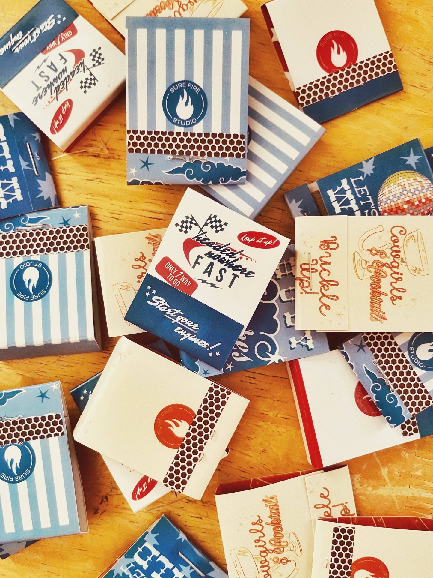 Sure Fire Studio - Cowgirls & Cocktails Matchbook