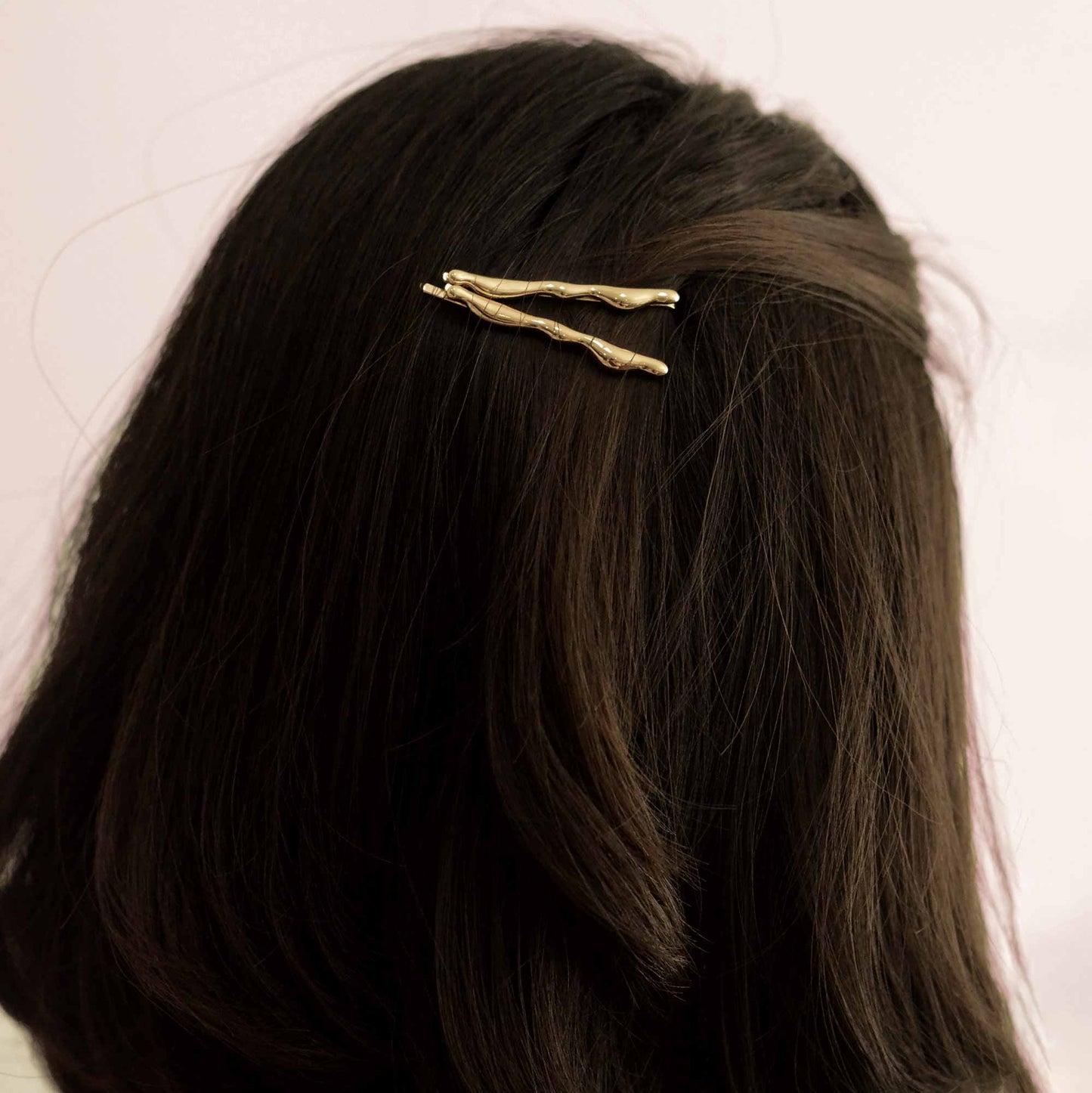 nar'sha - Freshwater Pearl Beaded Metal Hair Bobby Pins | Set of 4
