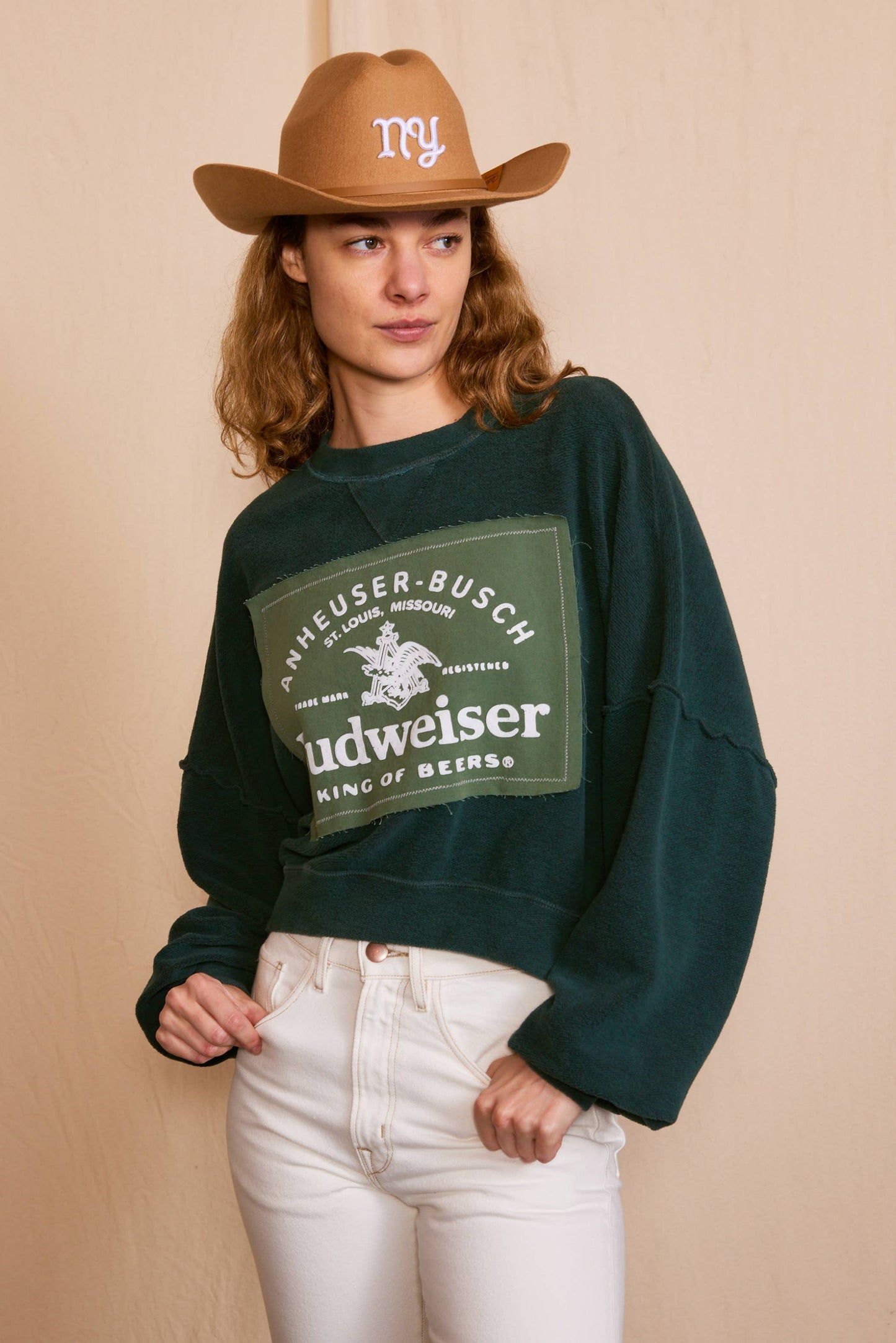 People Of Leisure - Budweiser King of Beers Oversized Sweatshirt: M