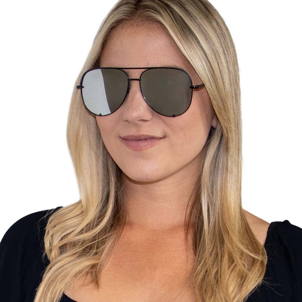 Fifth & Ninth - Walker Polarized Sunglasses: Blush/Gold
