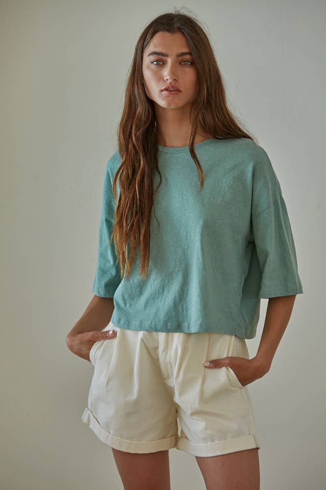 By Together - L6643 | USUAL HABITS TEE: Off White