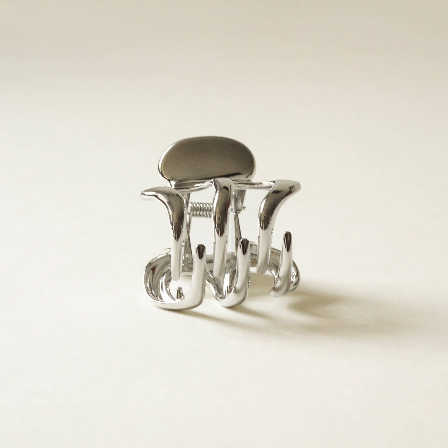 nar'sha - Metal Hair Claw Clip | Silver