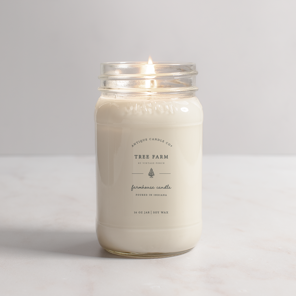 Antique Candle Co.® - Tree Farm - Soy Wax Mason Jar Candle: 2 oz