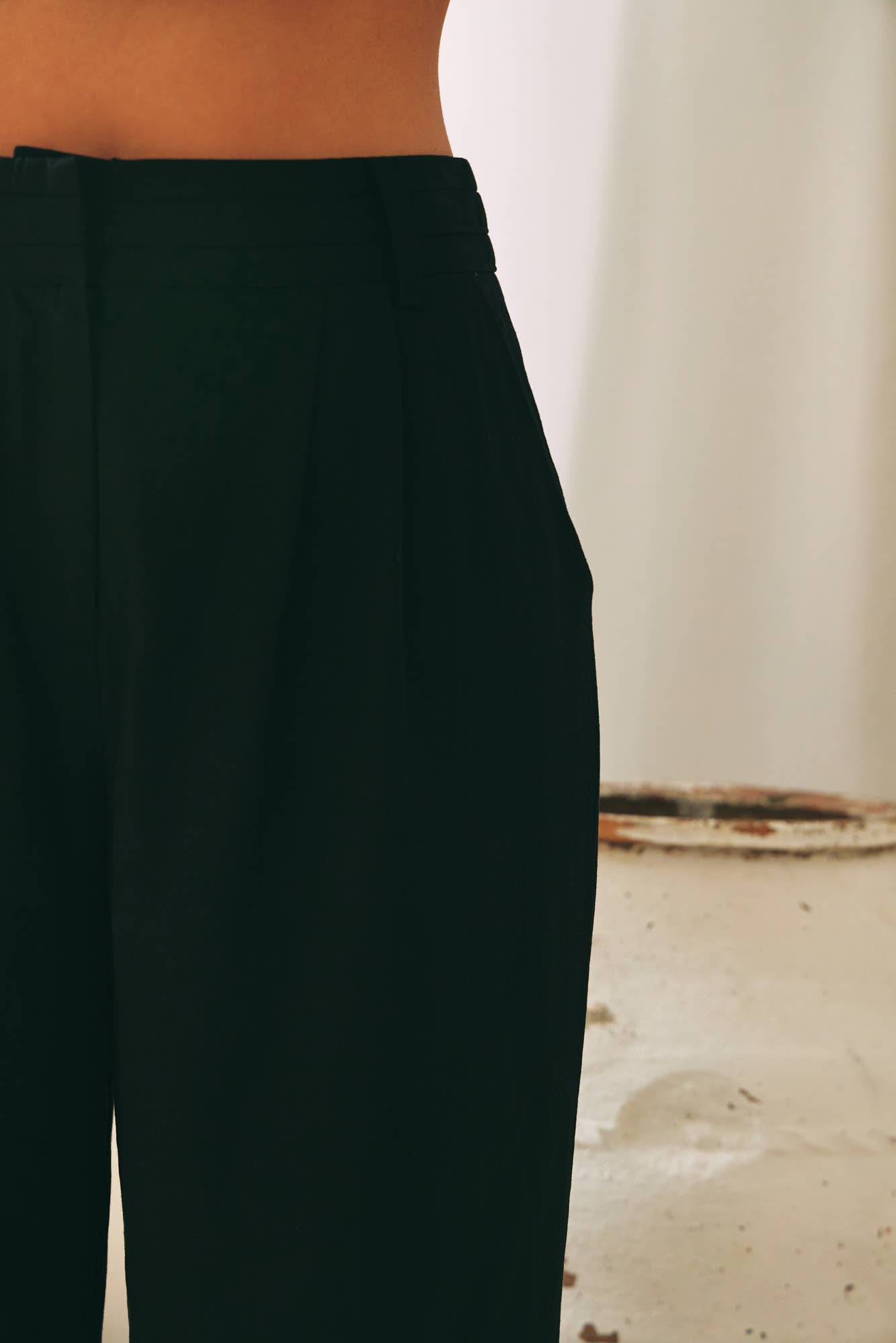 Mustard Seed - WIDE LEG PANTS: Black