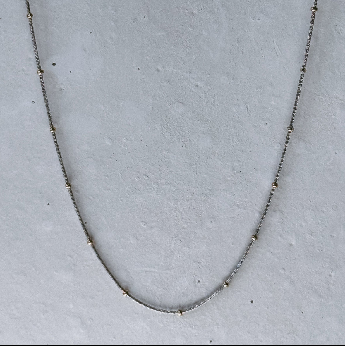 Solshine-Sabina snake chain necklace mixed metals