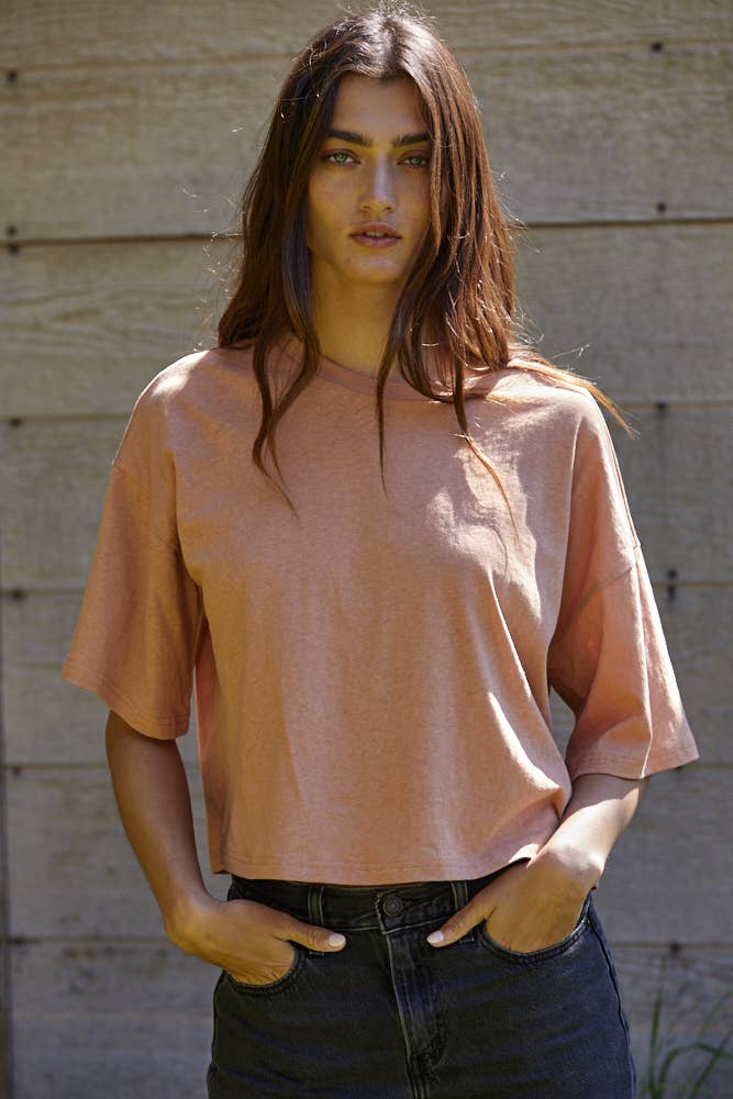 By Together - L6643 | USUAL HABITS TEE: Off White