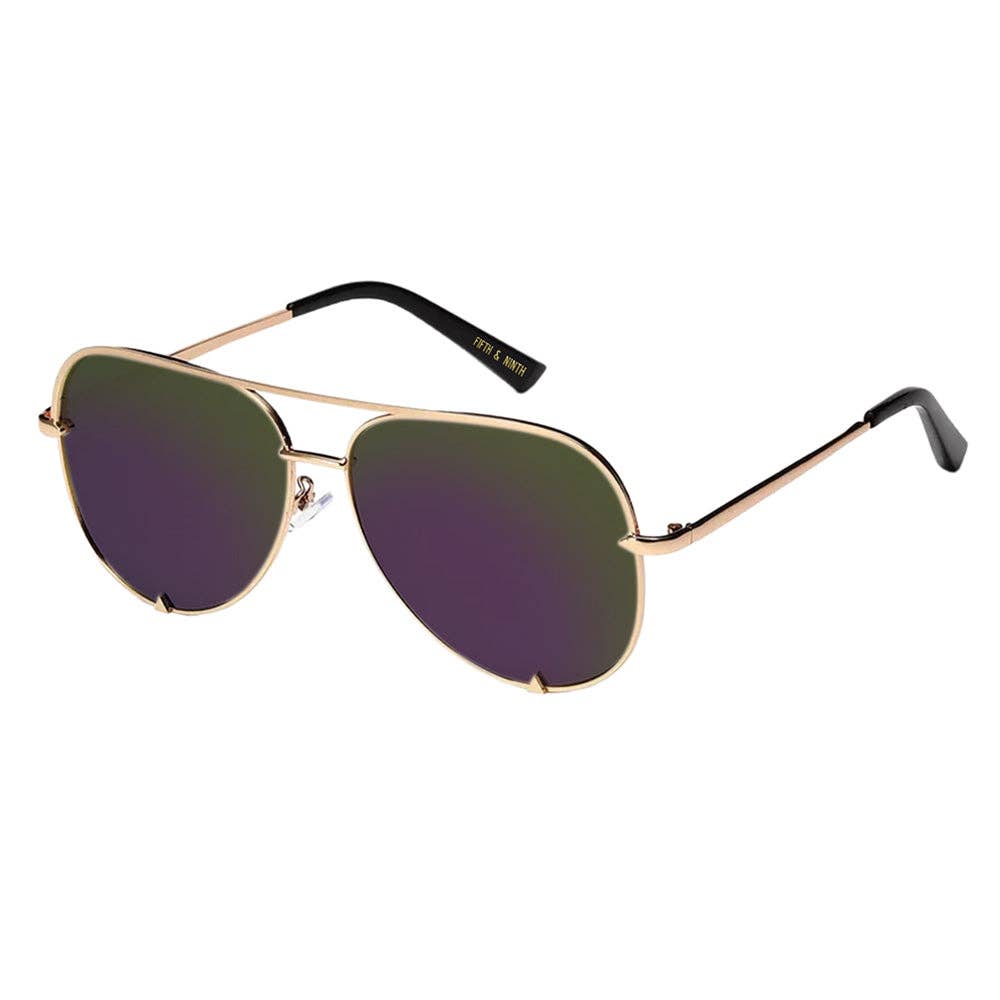Fifth & Ninth - Walker Polarized Sunglasses: Blush/Gold