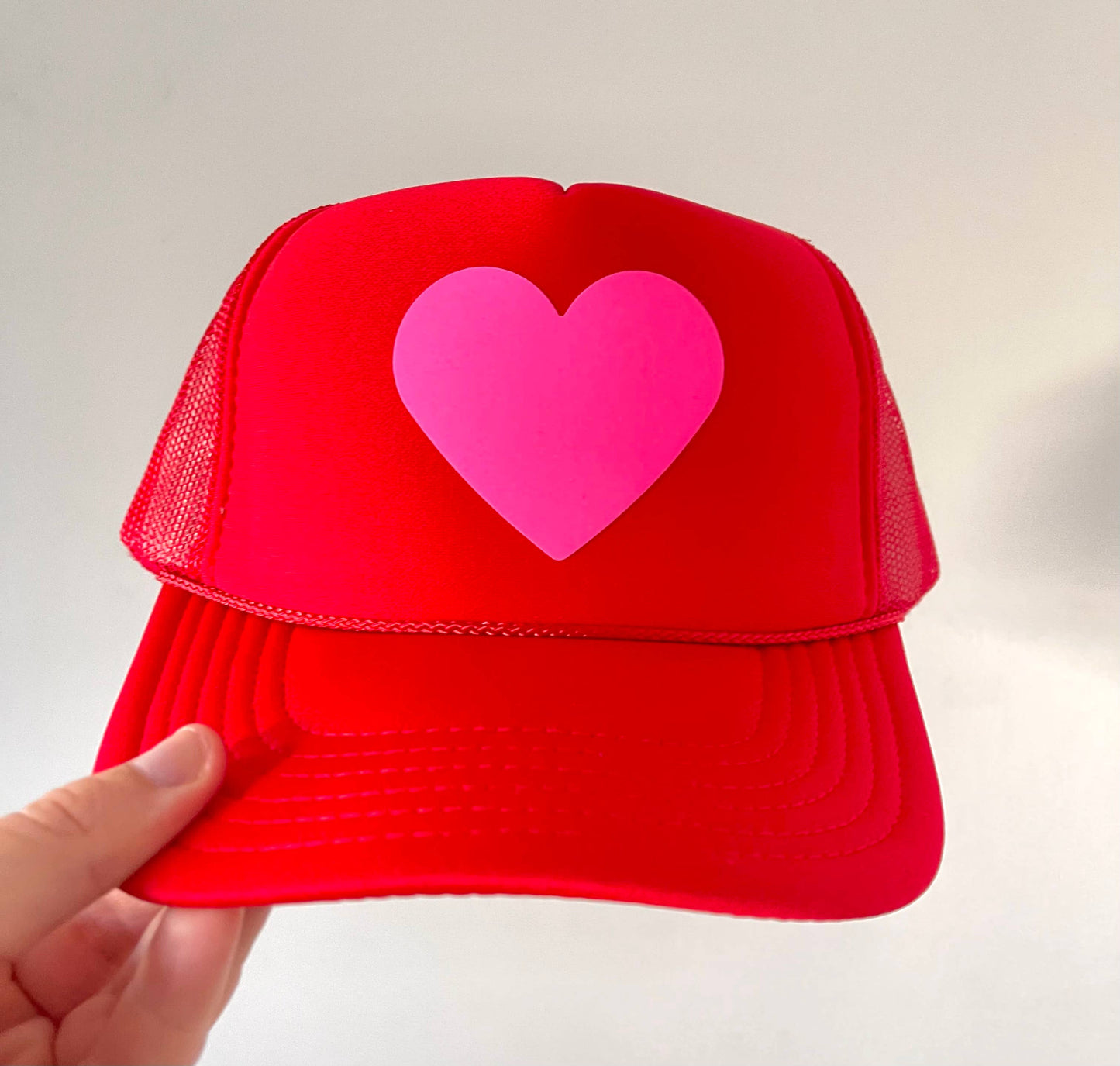 Rad Hat Society - HEART ♥️: Red / Neon Pink