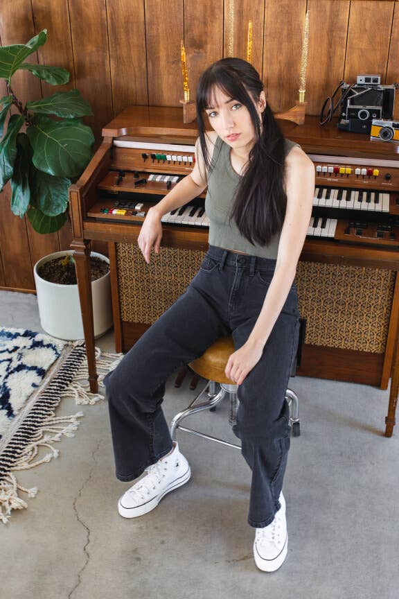 Pre-Order-People Of Leisure - PORTER BLUE X PEOPLE OF LEISURE - Rebel Wide Leg Carbon Wash