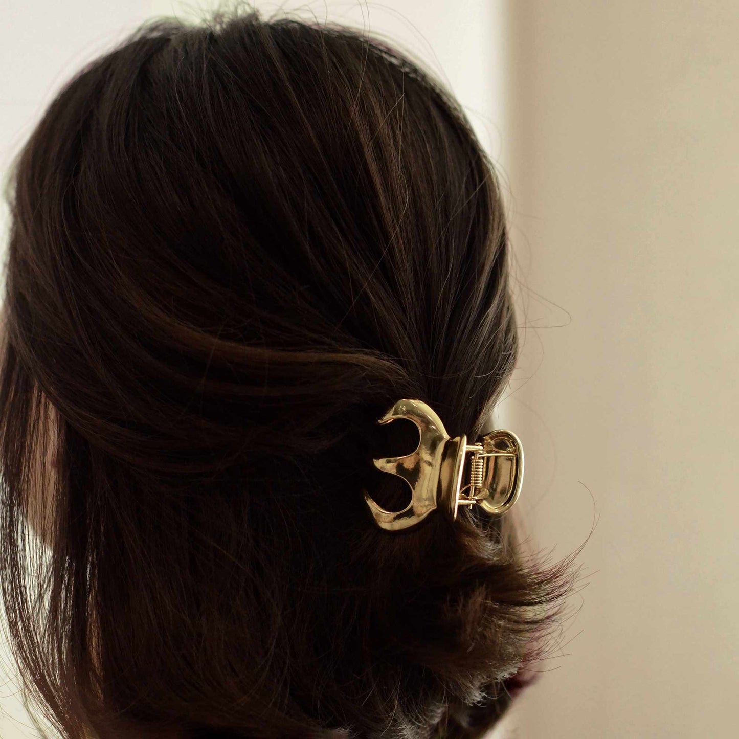 nar'sha - Metal Hair Claw Clip | Gold