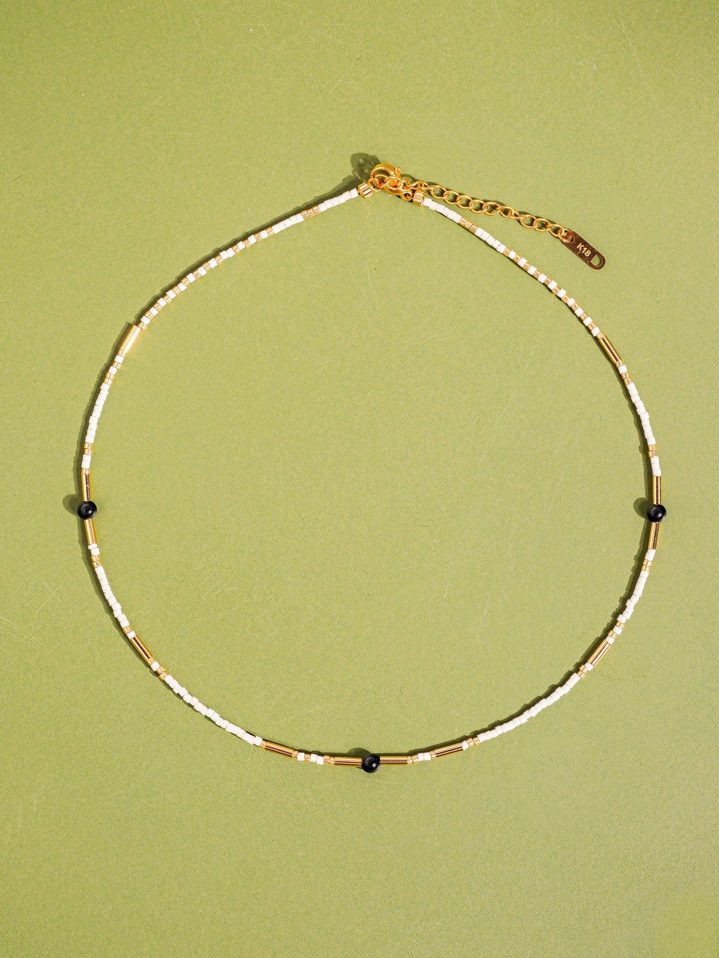 Flânerie by MAIQ - 18K Handmade Bohemian Beaded Stack Necklaces: Sapphira-Turquoise