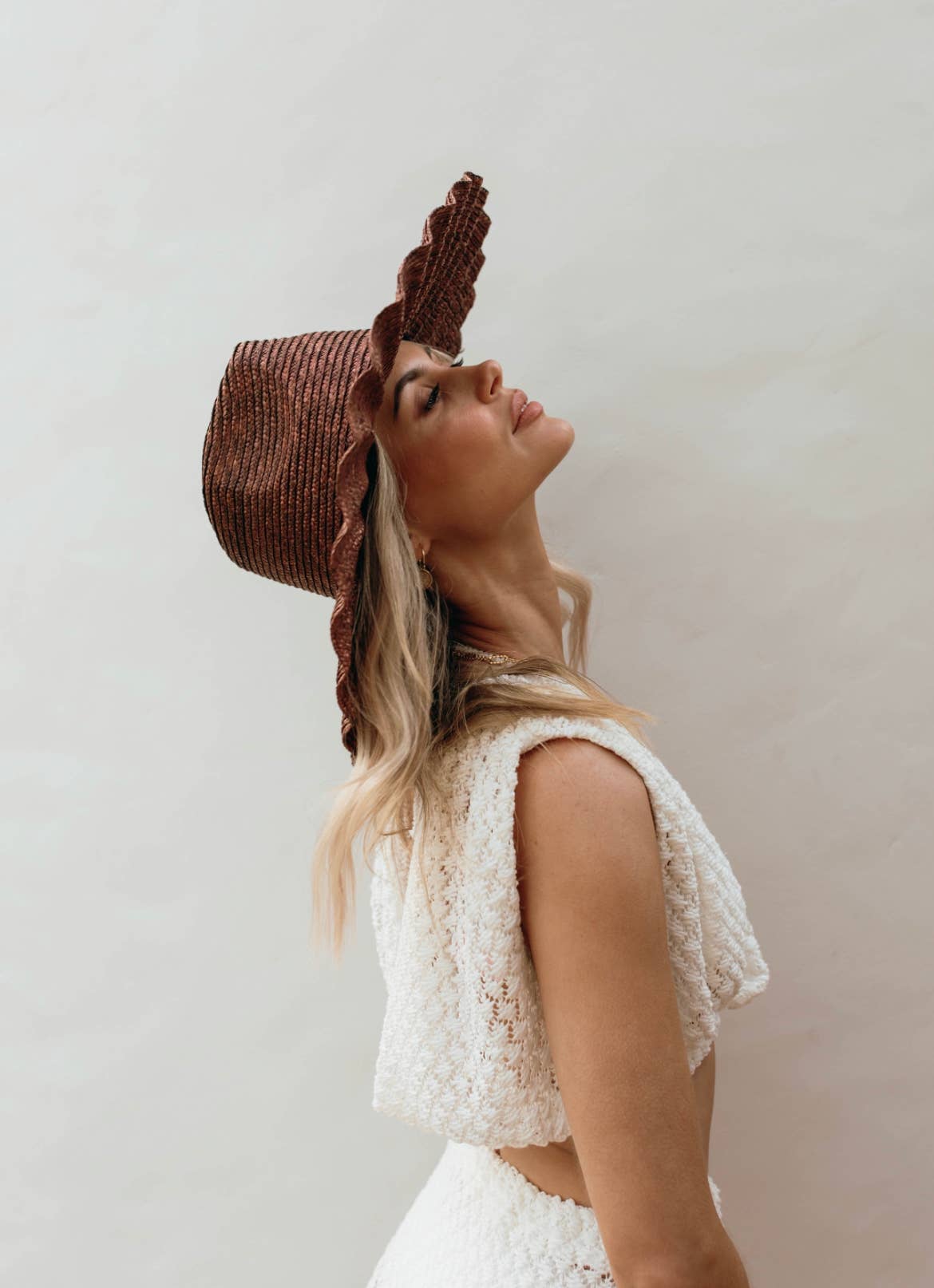 Augustine Hat Co. - Nalu Brown - Wide brim straw hat