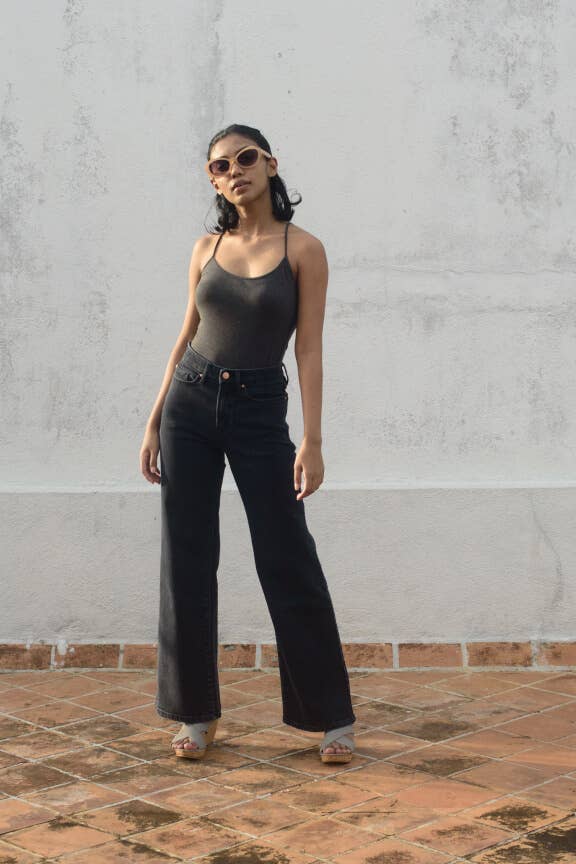 Pre-Order-People Of Leisure - PORTER BLUE X PEOPLE OF LEISURE - Rebel Wide Leg Carbon Wash