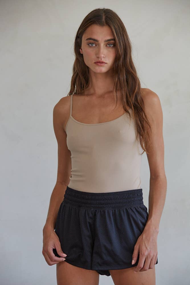 By Together - S1005-1 | Basic Full Length Cami: White / SM