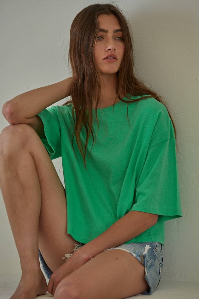 By Together - L6643 | USUAL HABITS TEE: Off White