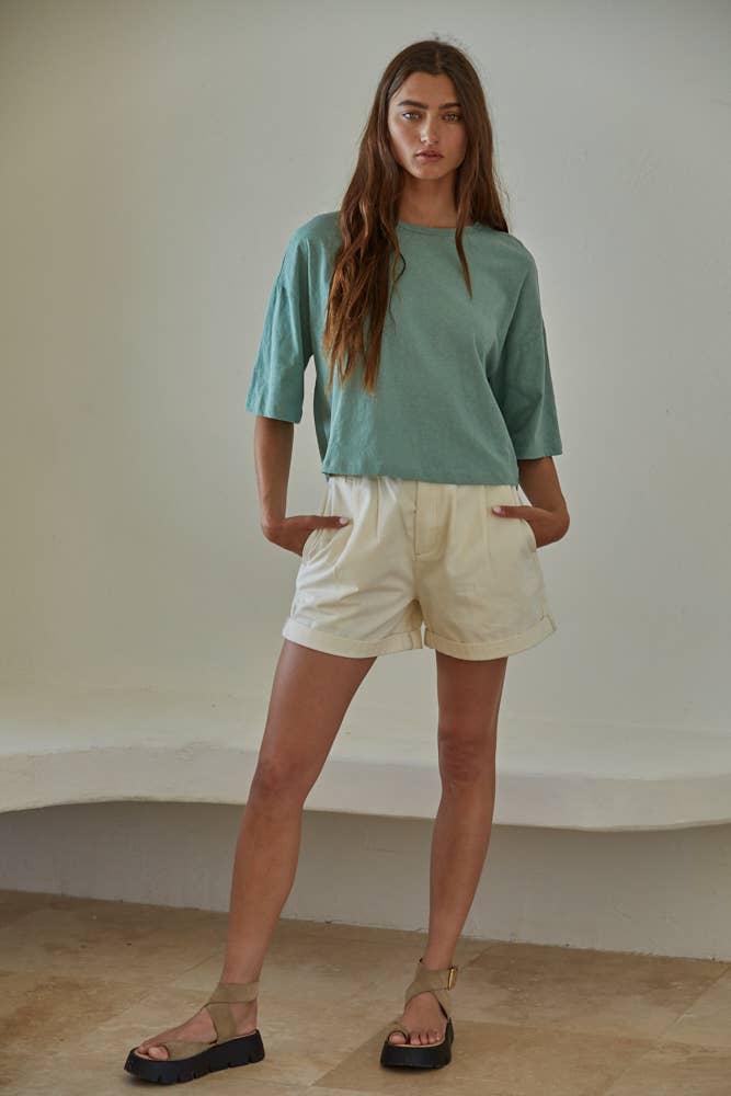 By Together - L6643 | USUAL HABITS TEE: Off White