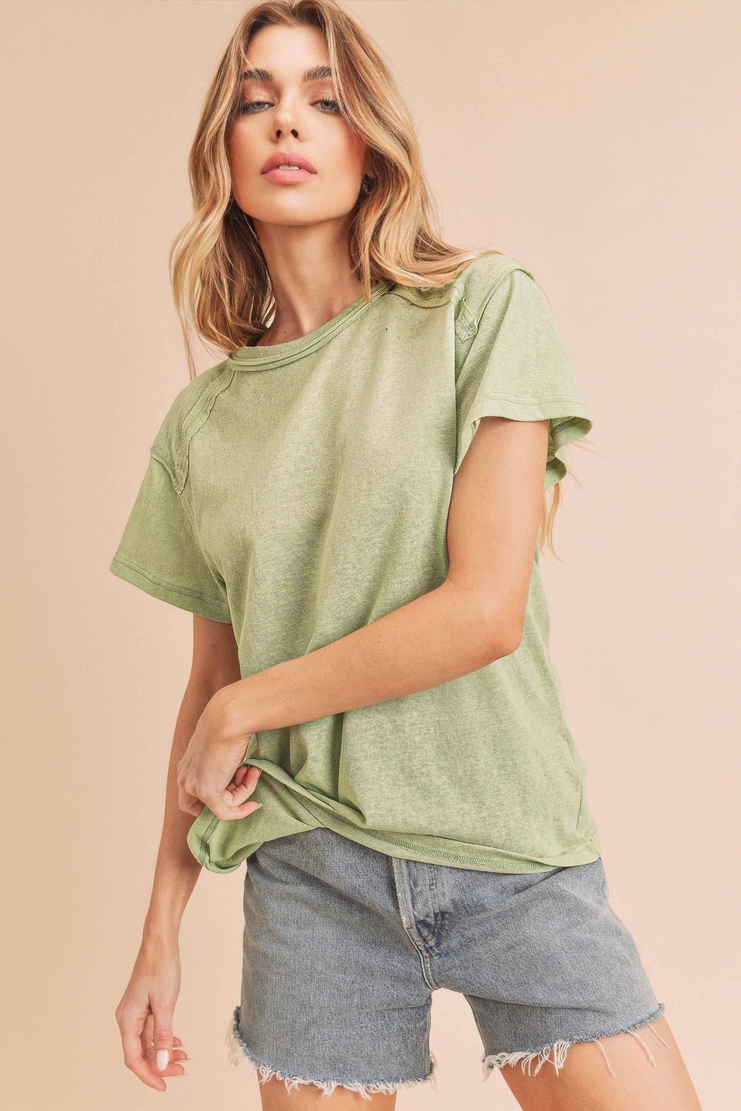 AEMI + CO - 847AN Junie Top: L / Top / White