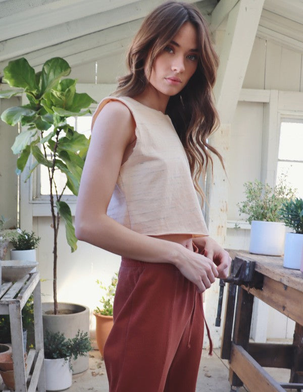 Woodstock Tank- Apricot
