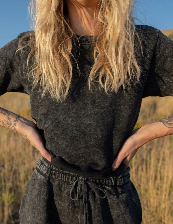 Harmony Crewneck Washed Black