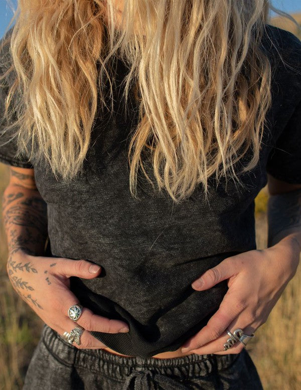 Harmony Crewneck Washed Black