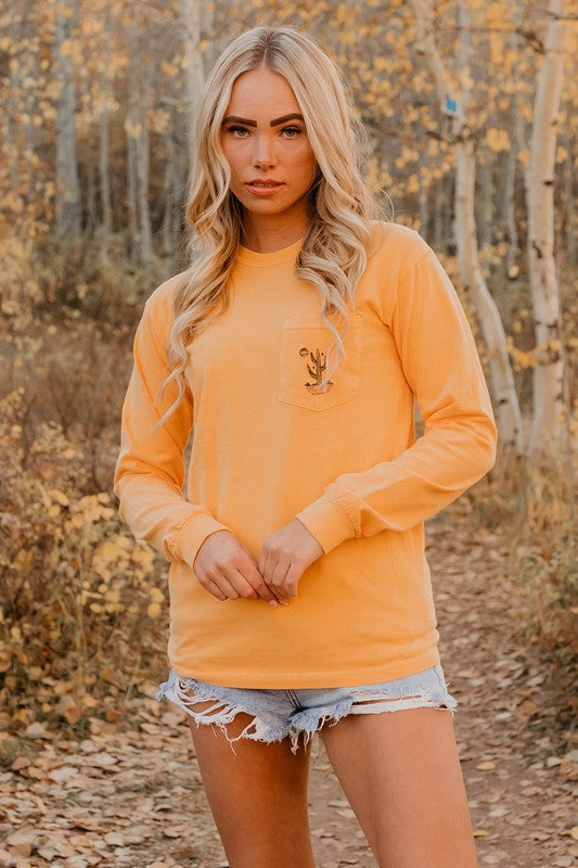 Midnight Desert Cactus Long Sleeve