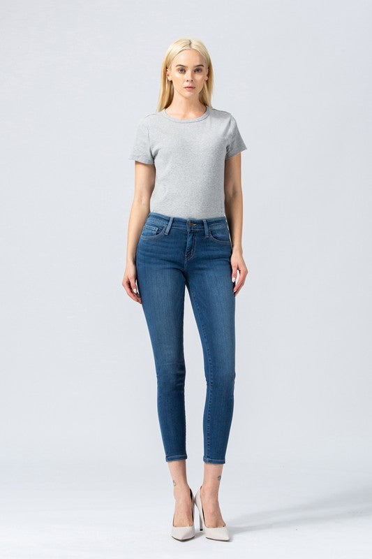 MID RISE XTRA LYCRA ANKLE SKINNY