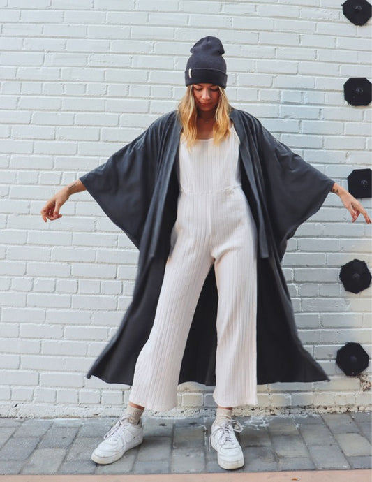 Dawn Robe-Washed Black