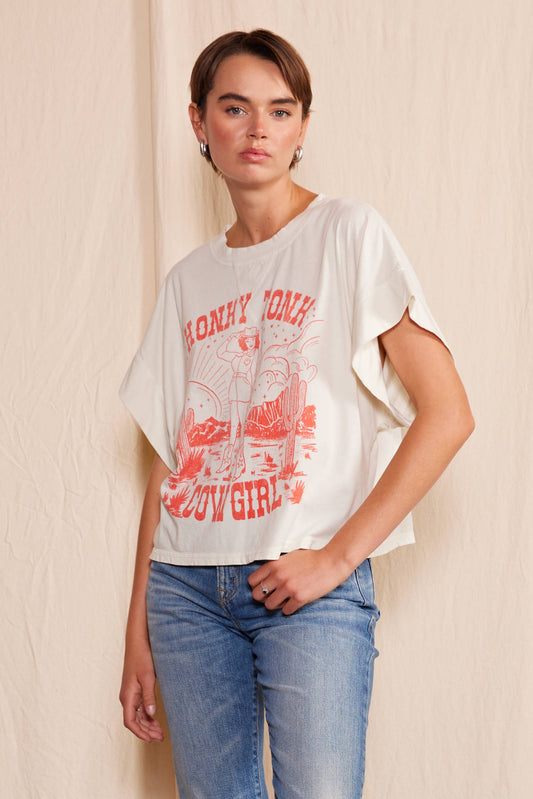 People Of Leisure - "Honky  Cowgirl" Crew Neck T-shirt-Pre Order