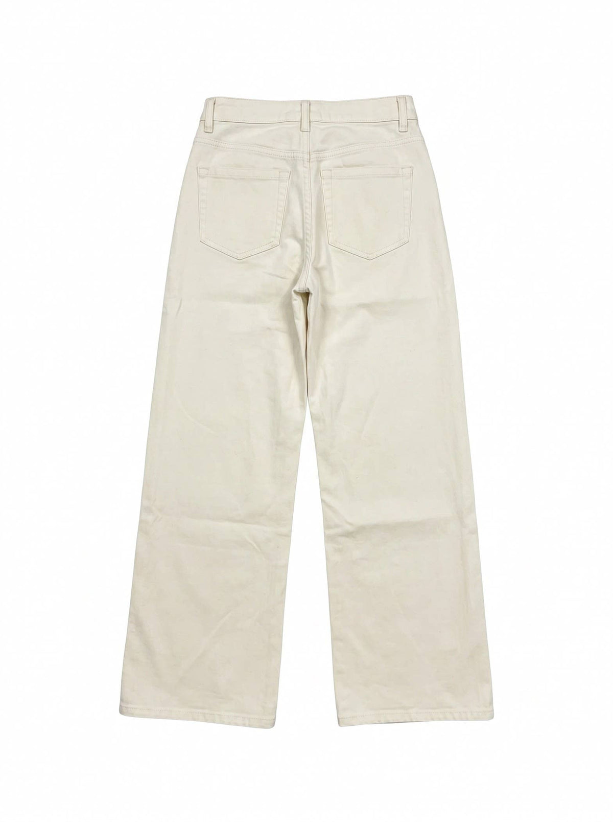 J LINE | LUZINA - ESSENTIAL WIDE LEG JEANS IN CREAM AND BLACK: BLACK