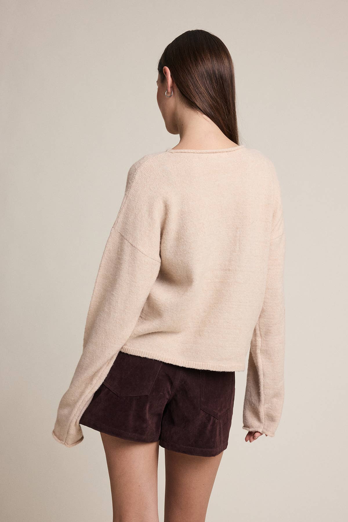 RAISONNEL - Soft Touch Button Front Cardigan - RSW1232: BEIGE