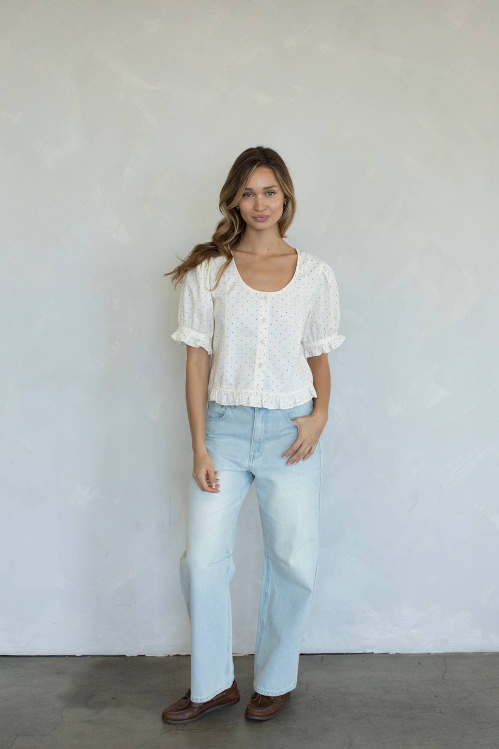 Dana Blouse: CREAM