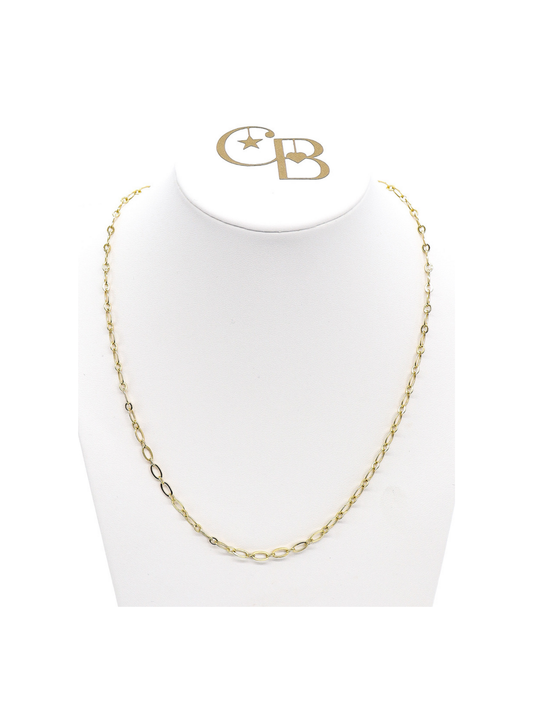 The Charm Bar Company - Gold Christie Necklace: 18"