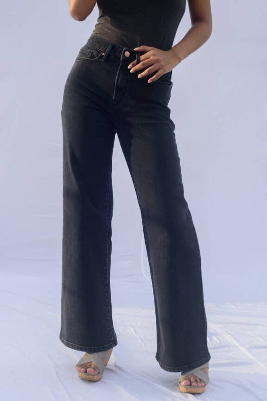 Pre-Order-People Of Leisure - PORTER BLUE X PEOPLE OF LEISURE - Rebel Wide Leg Carbon Wash