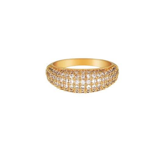 Ebony Micro Pave Dome Ring