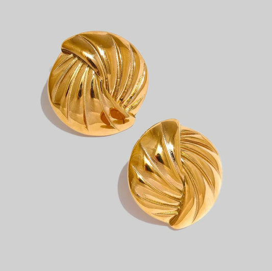 Solshine-Golden Hour Button Earrings