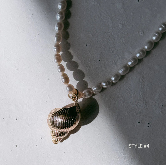 Solshine- style 4 pearl necklace