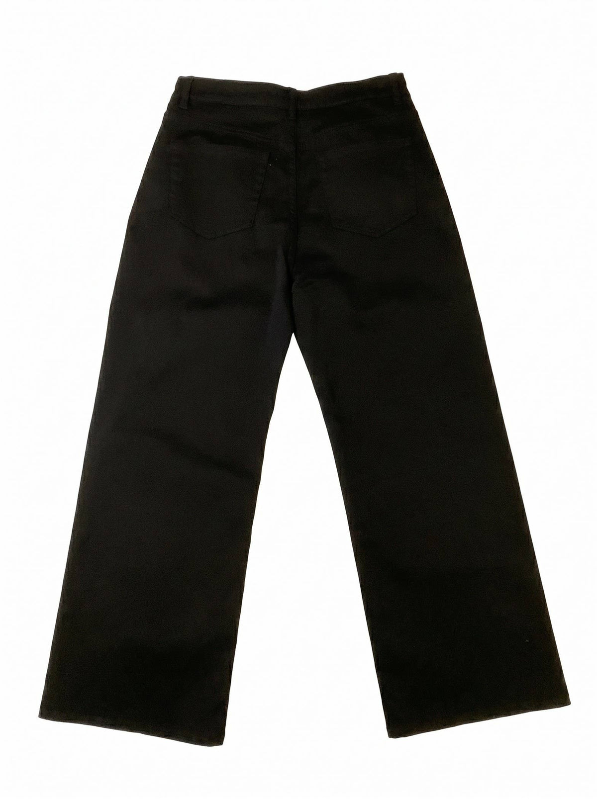 J LINE | LUZINA - ESSENTIAL WIDE LEG JEANS IN CREAM AND BLACK: BLACK